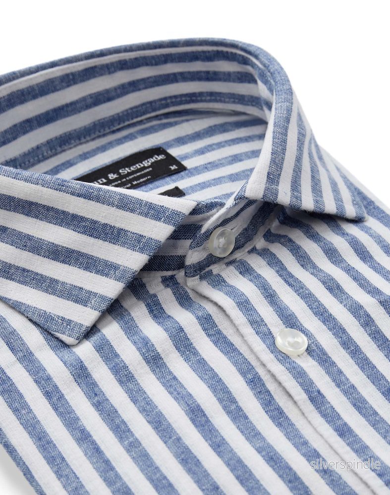 BS Rubio Casual Modern Fit Skjorta - Blue/White - Bild 2