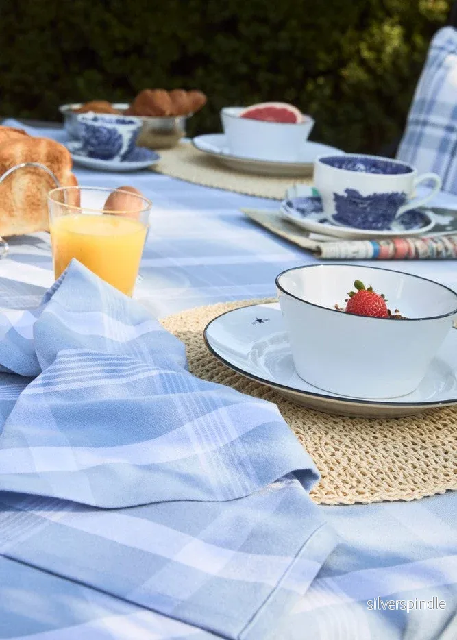 Lexington REC Cotton Oxford Napkin BL/WH - Bild 3
