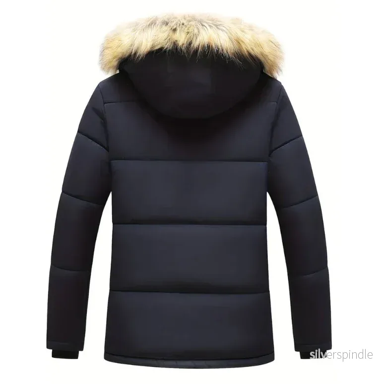 Vinterjacka | Parkas med Isolerad Huva och Multifunktionella Fickor | Hållbar Design för Kalla Dagar - Bild 2