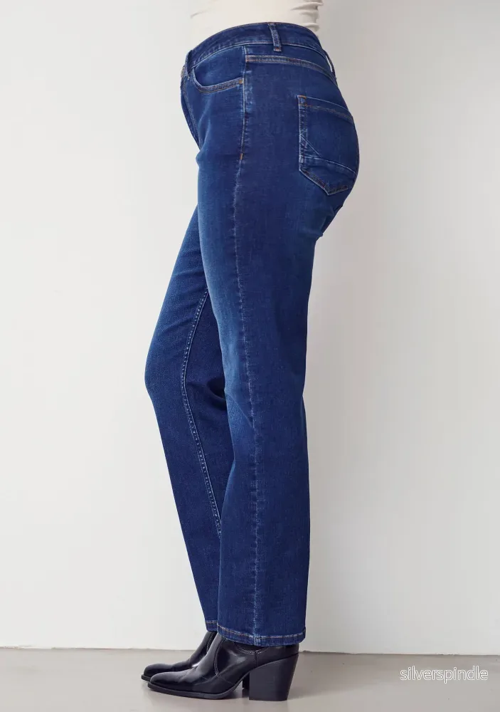 Monza Straight Jeans - Dark Blue Wash - Bild 2