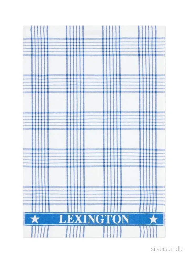 Lexington Checked Org Cot Terry Kitchen Towel WH/N