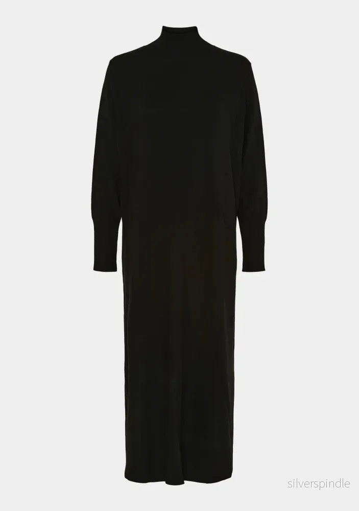 Boa Knit Dress – Black Boa Knit Dress – Black
