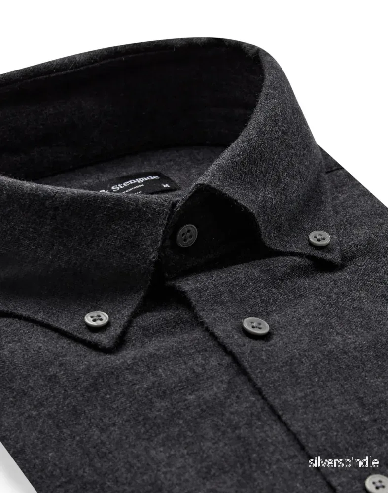 BS Muriel Casual Modern Fit Skjorta - Charcoal - Bild 2