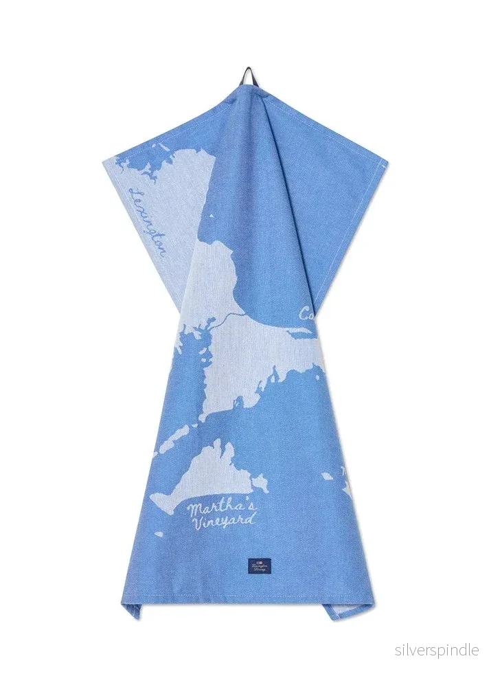 Lexington Cape cod org Cot jaq Kitchen Towel BL/WH - Bild 2
