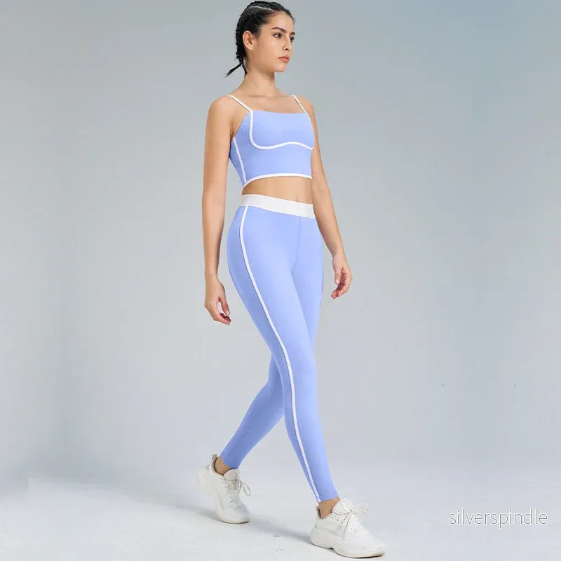 Olivia | Flexibla Högmidjade Yogakläder Dam med Ärmlös Top och Leggings Olivia | Flexibla Högmidjade Yogakläder Dam med Ärmlös Top och Leggings