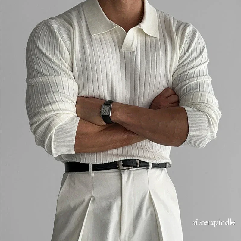 Ethan | Slim Fit Långärmad T Shirt Herr i Lätt Material - Bild 2