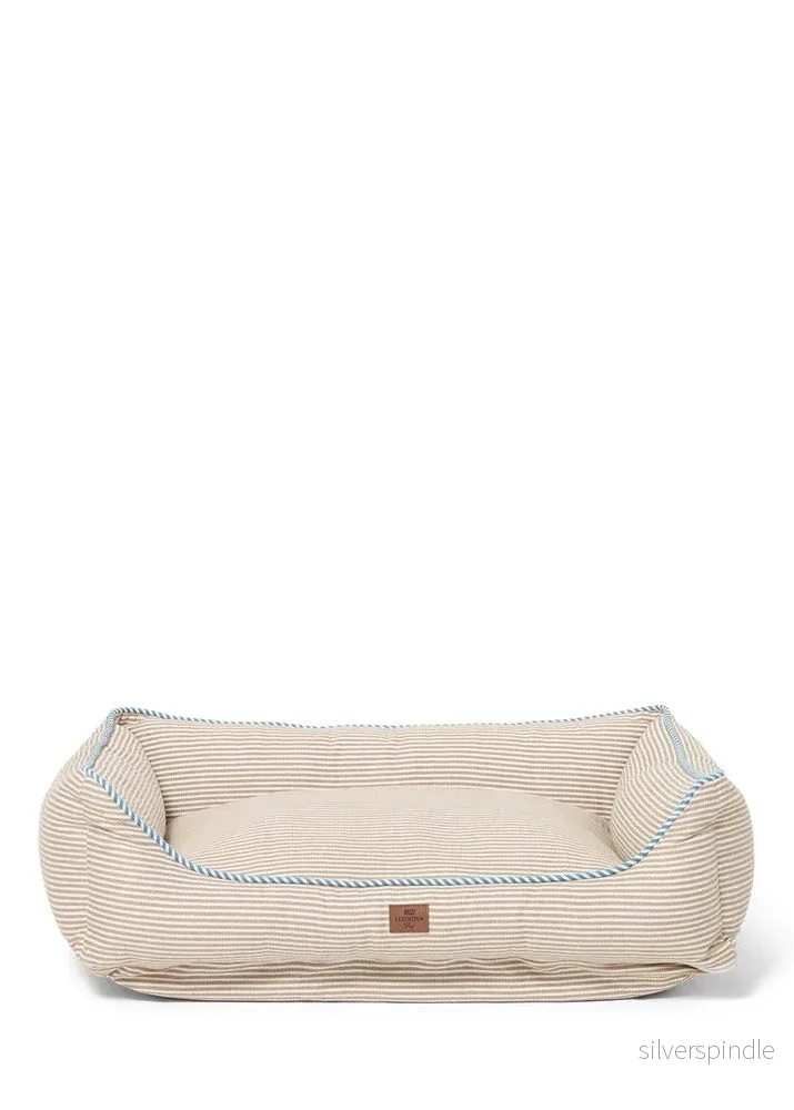 Lexington Strip Org Cotton Dog Bed BE/Wh/BL 60*45 - Bild 2