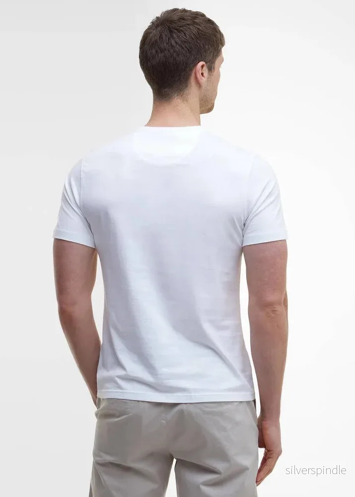 Barbour Essential Sports Tee White - Bild 3