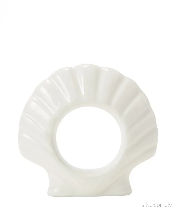 Lexington Napkin Stoneware Napkin Ring White - Bild 2