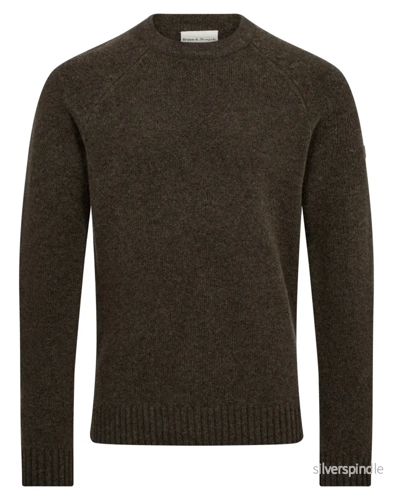 BS Caspian Regular Fit Stickat - Brown
