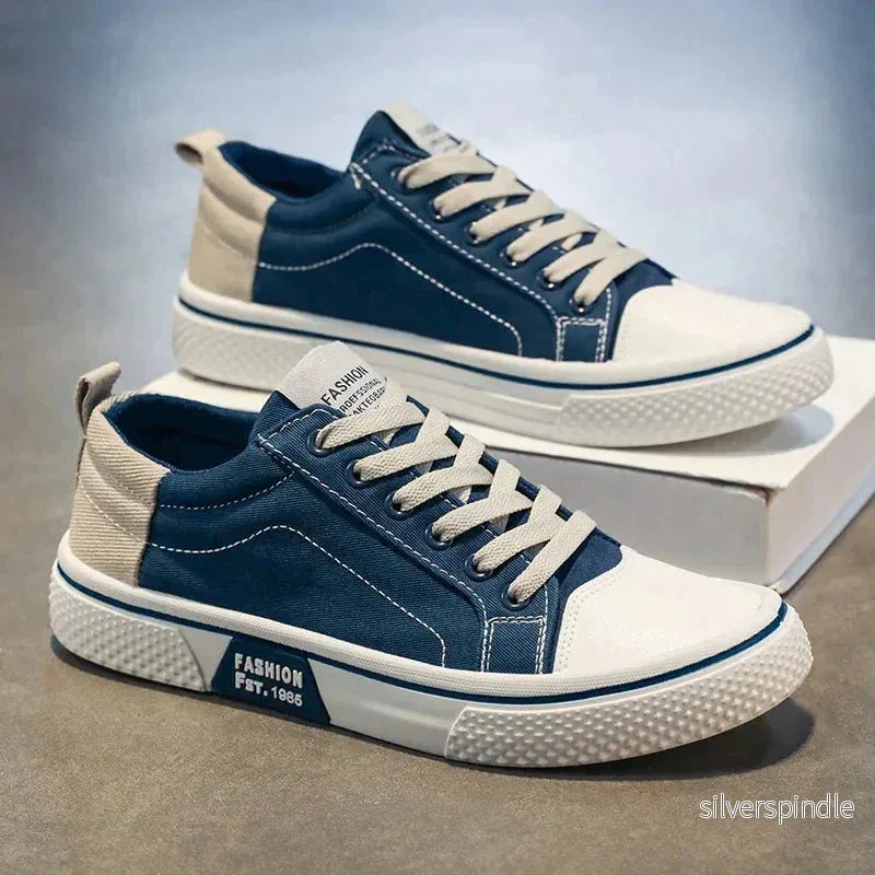 Ethan | Lätta Sportiga Sneakers med Andningsbar Canvas och Gummisula - Bild 2