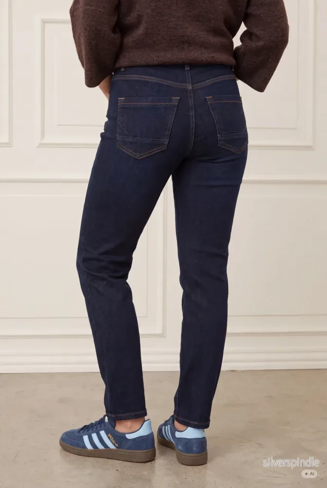 Monza Straight Jeans - Dark Denim Unwashed - Bild 2