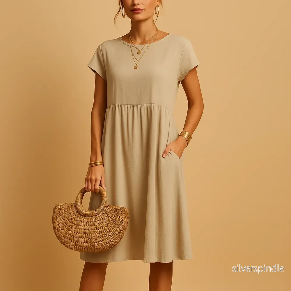 Elegant Midi-Sommarklänning Dam med Lätt Passform | Perfekt för Varma Dagar - Bild 2