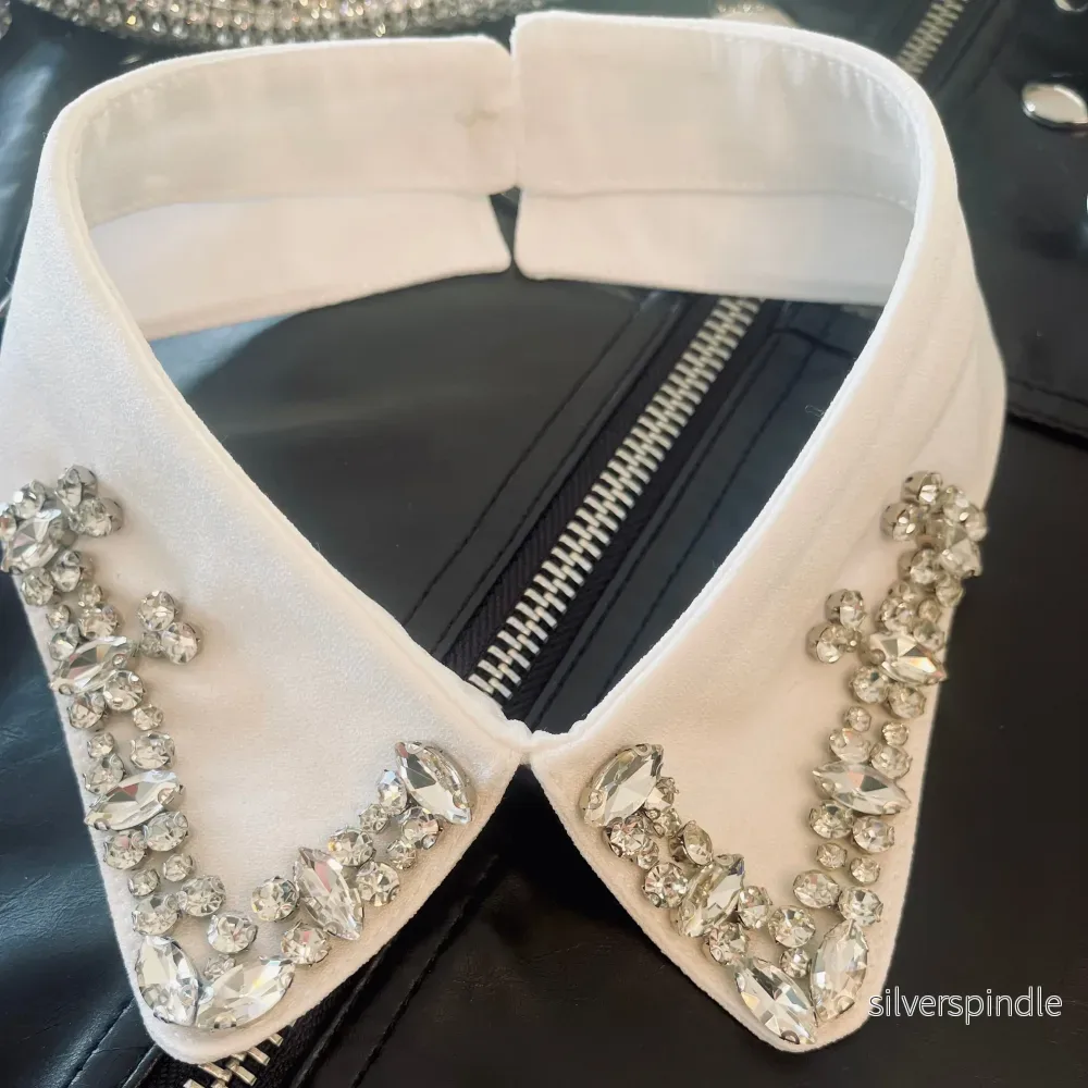 White rhinestone collar - Bild 2