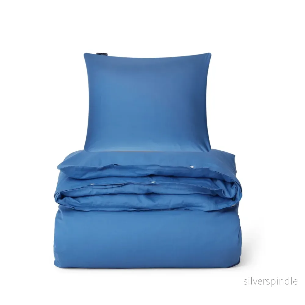Lexington Blue Washed Cotton Sateen Påslakanset – Outlet Lexington Blue Washed Cotton Sateen Påslakanset – Outlet