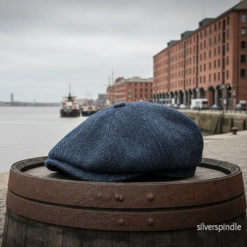 Walker & Hawkes Midnight Blue - tweedkeps baker boy