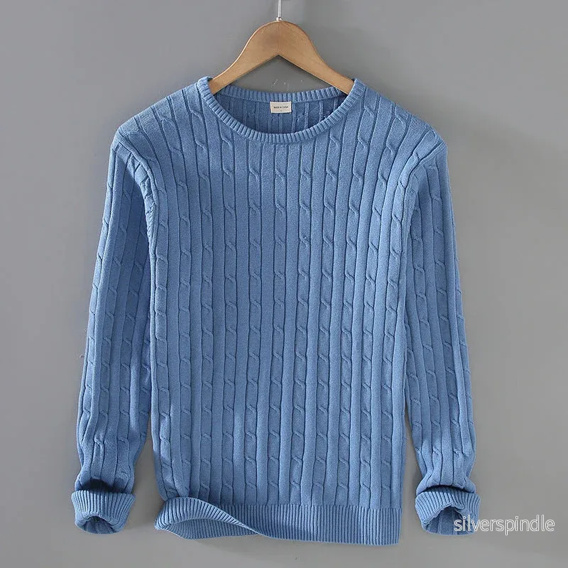 Liam | Tjock Slim Fit Vinterpullover med Twiststickning - Bild 3