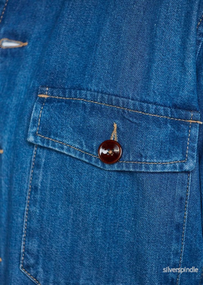 Hansen & Jacob Denim Overshirt Blue - Bild 3
