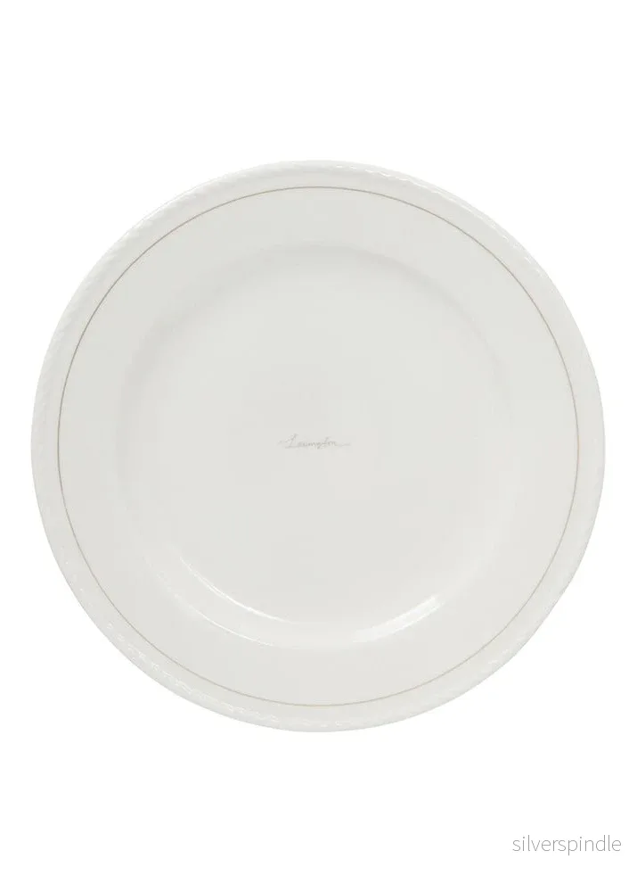 Lexington Porcelain Dinner Plate 4/setWH/BE