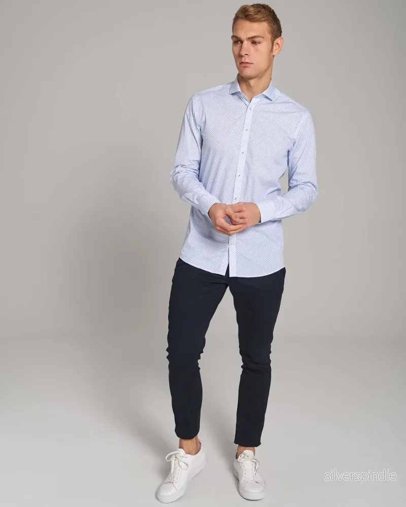BS Hernando Modern Fit Skjorta - Light Blue - Bild 3