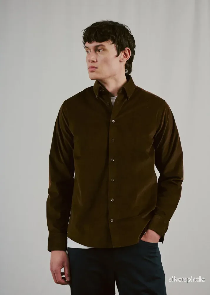 BS Osei Casual Modern Fit Skjorta - Brown - Bild 2