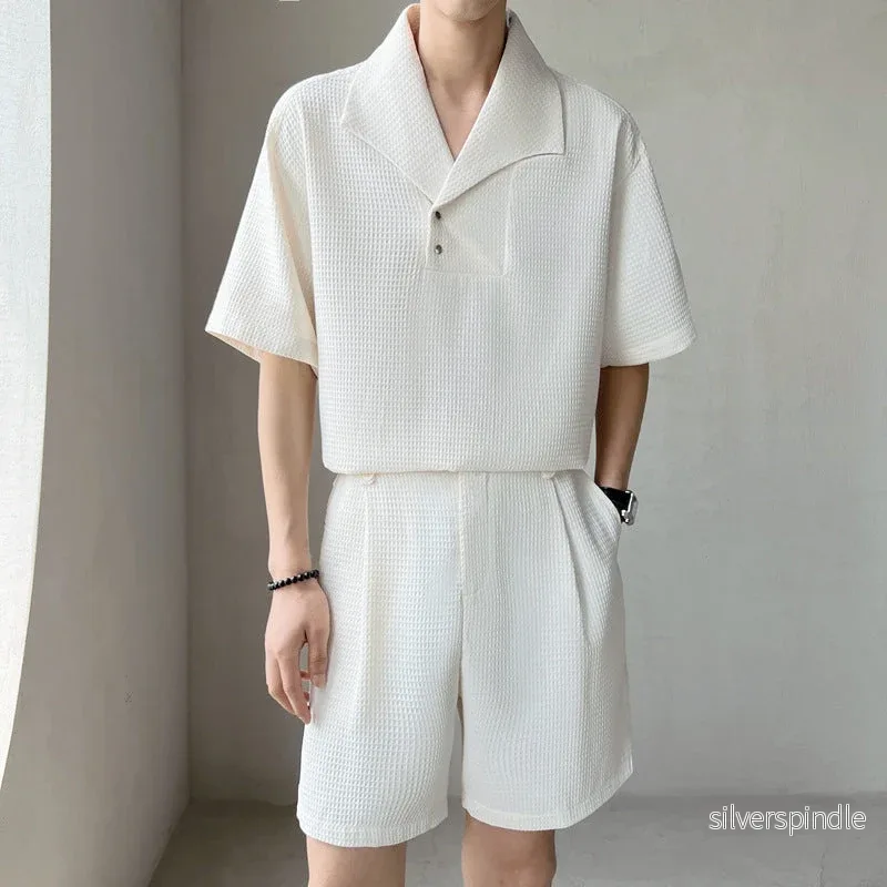Ethan | Avslappnad T-shirt och Shorts Set i Mjuk Bomull - Bild 3