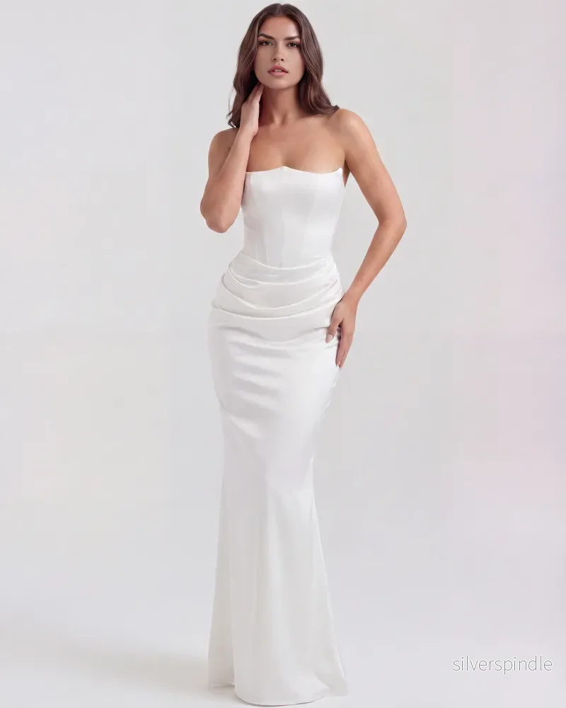 Emma | Elegant Stretch Crepe Klänning