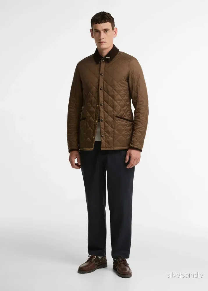 Barbour Icons Heritage Quilted Jacket Bitter Choco - Bild 2