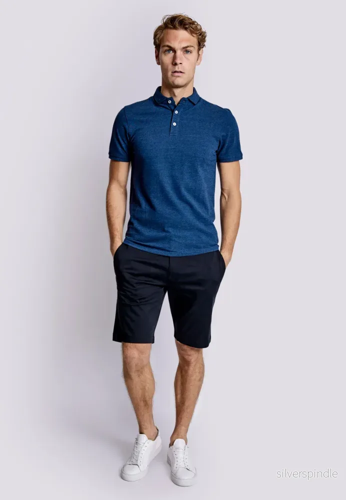 BS Monir Regular Fit Piké - Dark Blue - Bild 3