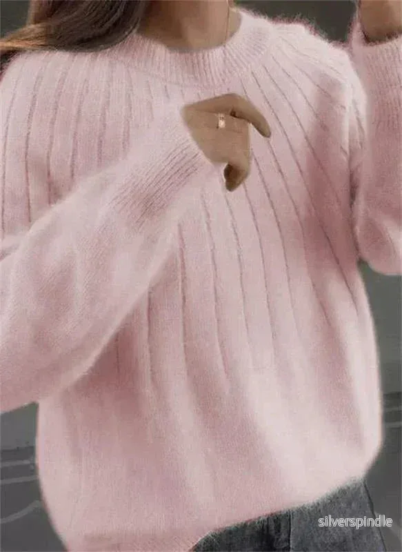 Sophia | Cozy Solid Winter Knit Sweater - Bild 2