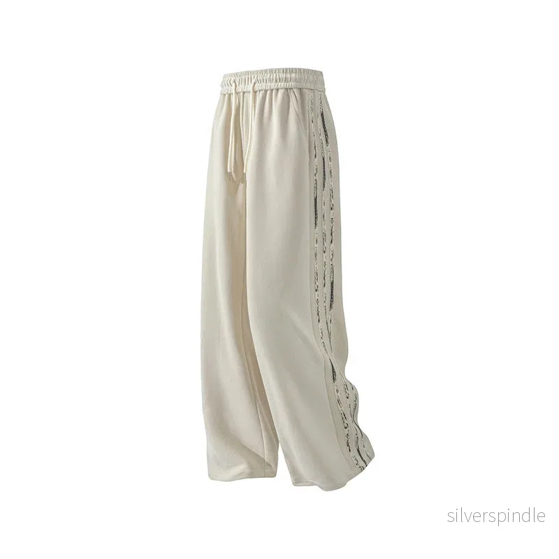 Ethan | Retro Raka Ben Byxor med Drapering Ethan | Retro Raka Ben Byxor med Drapering