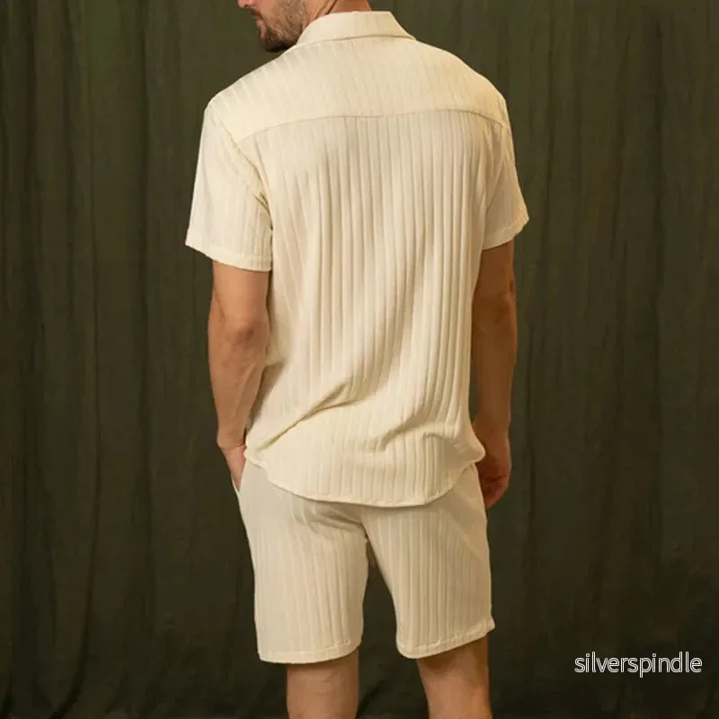 Ethan | Elegant Lätt Vårset med Kortärmad Skjorta och Shorts - Bild 3