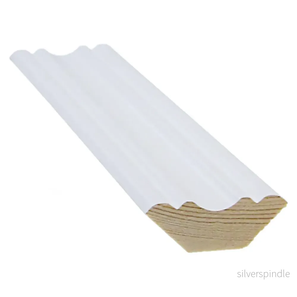 Taklist Dekoration 14x40x3300, Furu, Vit