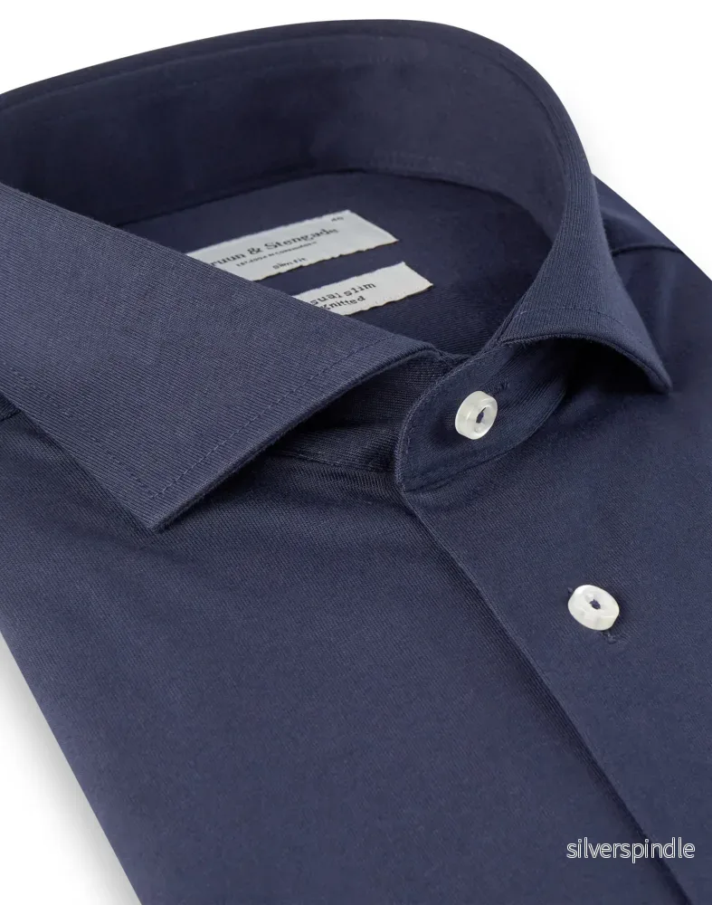 BS Raven Slim Fit Skjorta - Navy - Bild 2
