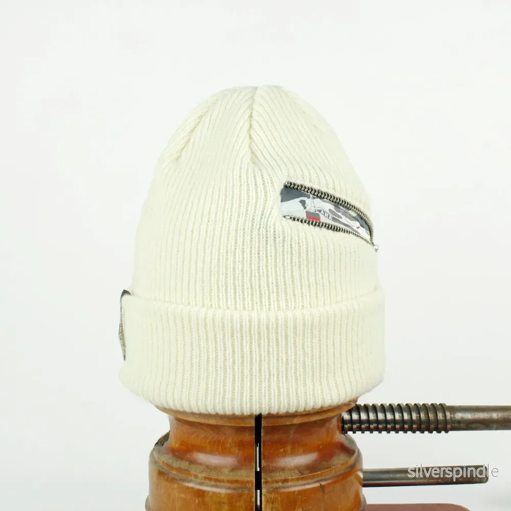 Lambswool Åre Kabinbana Beanie Raw White - Bild 2