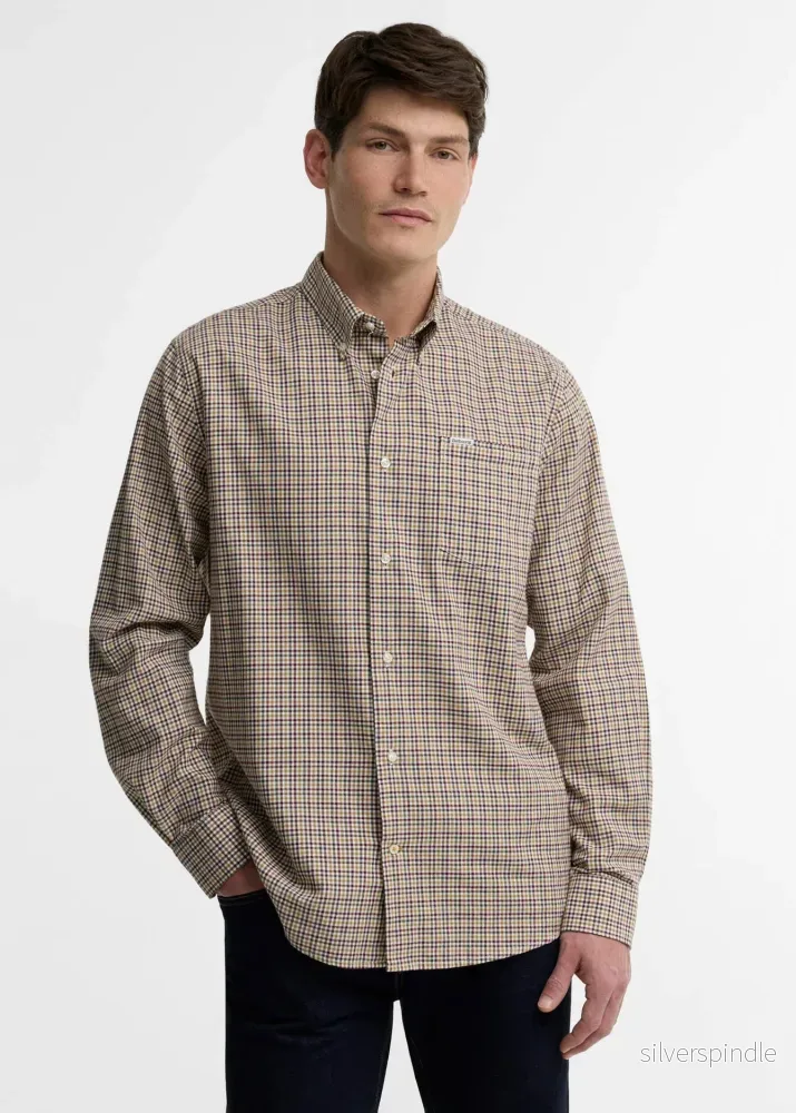 Barbour Farmtown Regular Fit Checked Shirt DK Bord Barbour Farmtown Regular Fit Checked Shirt DK Bord