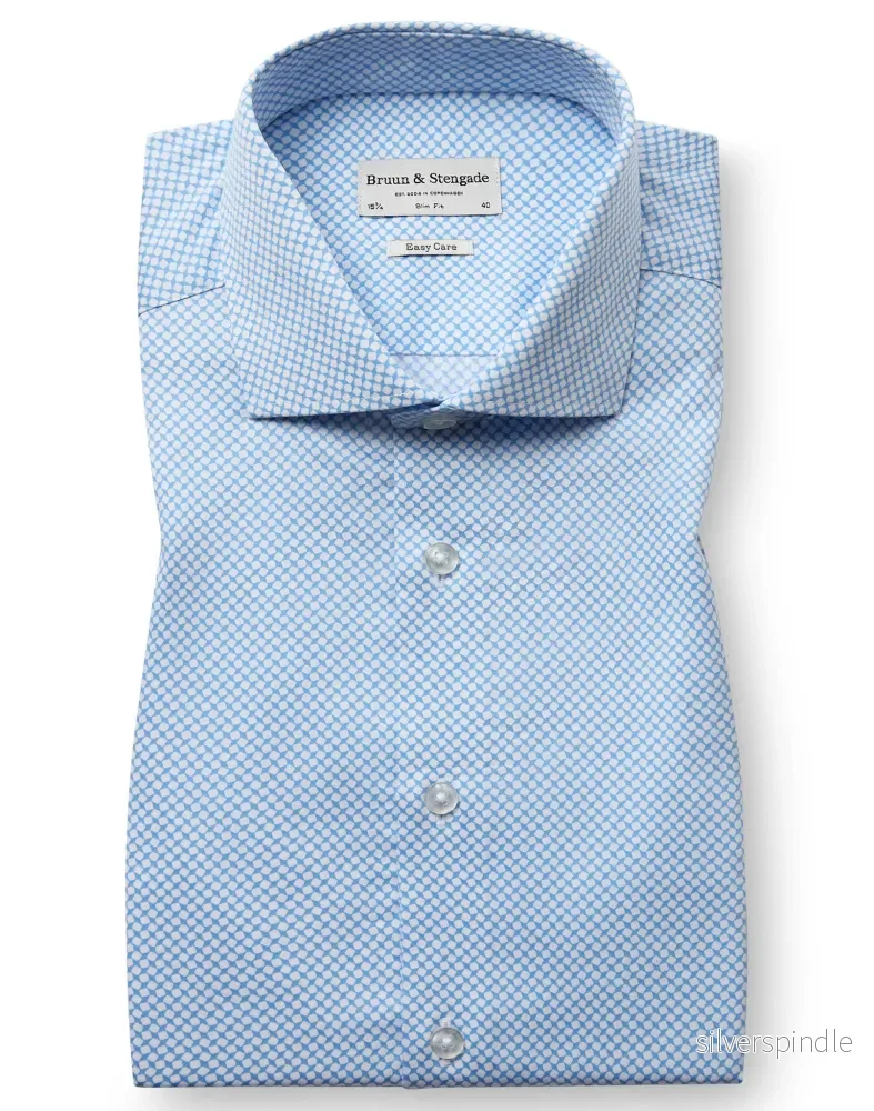BS Arnaldi Slim Fit Skjorta - Light Blue
