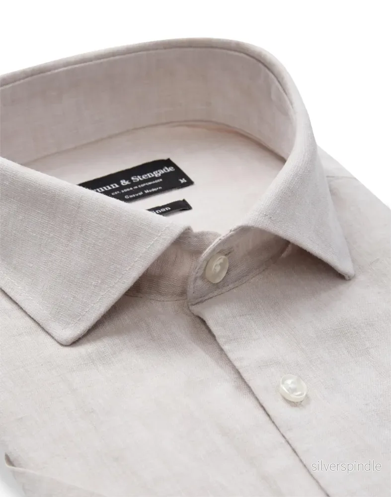 BS Bardet Casual Modern Fit Skjorta - Beige - Bild 2