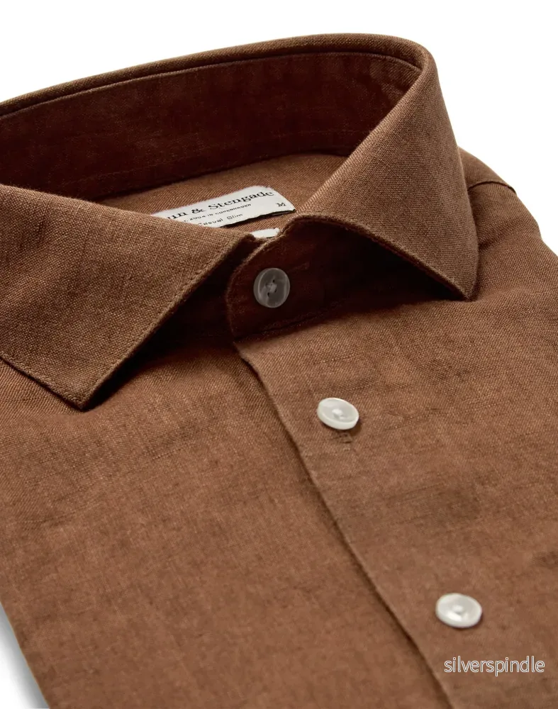 BS Perth Casual Slim Fit Skjorta - Toffee - Bild 2