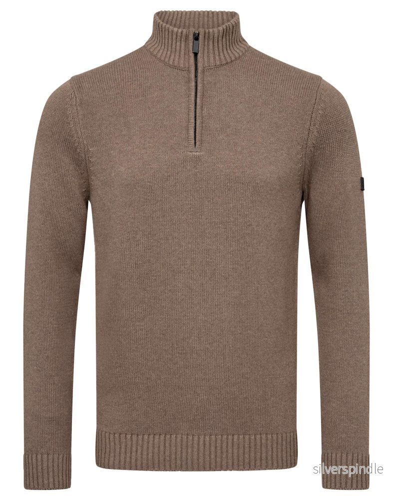 BS Cunha Regular Fit Stickat – Brown BS Cunha Regular Fit Stickat – Brown