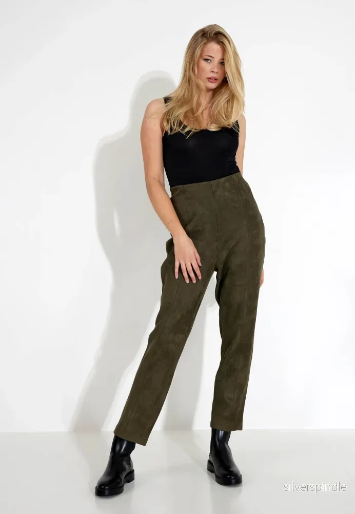 MOCCALOOK BYXA - Dark khaki