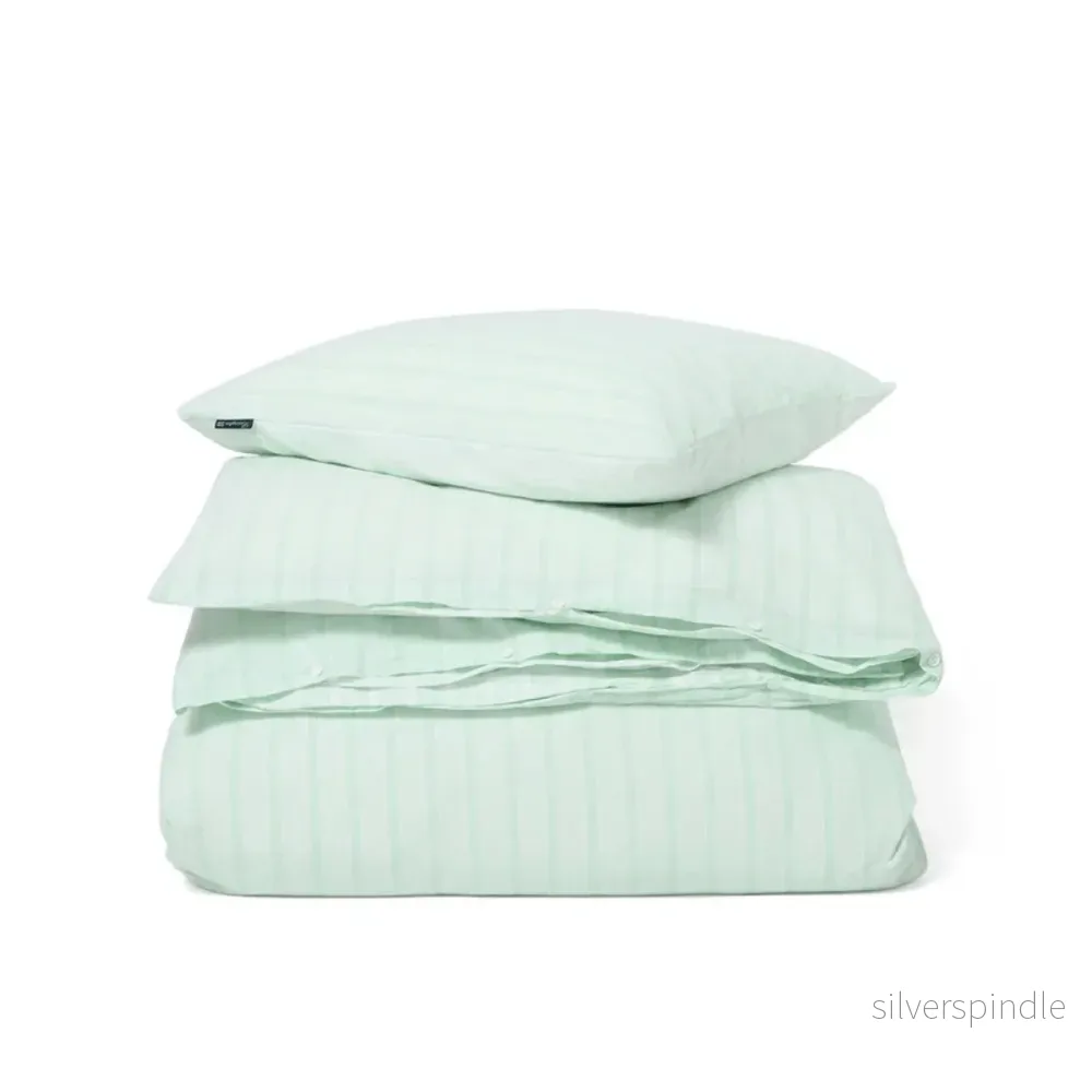 Lexington Striped Cotton Percale Påslakanset