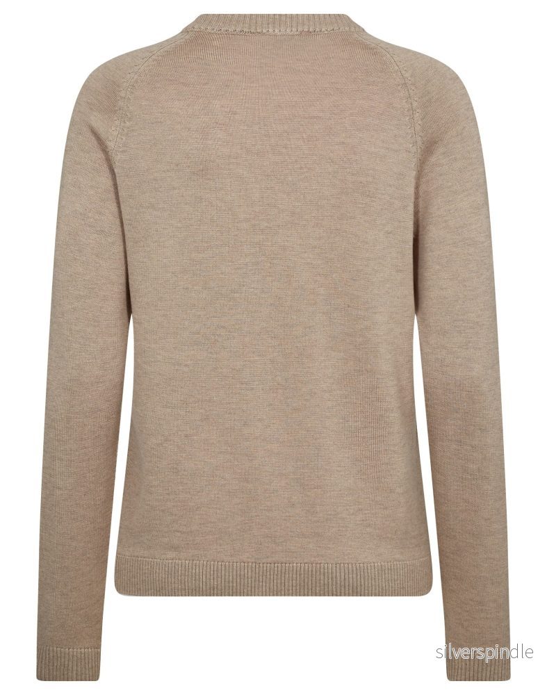 BS Layla Regular Fit Stickat - Sand - Bild 2