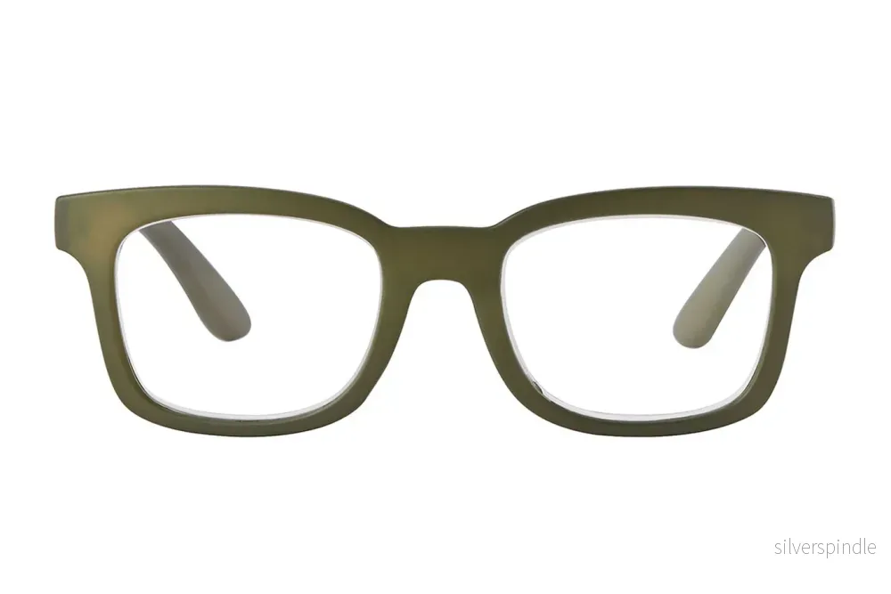 DOROTEA foggy mat olive Reading Glasses. SALE. Few in stock