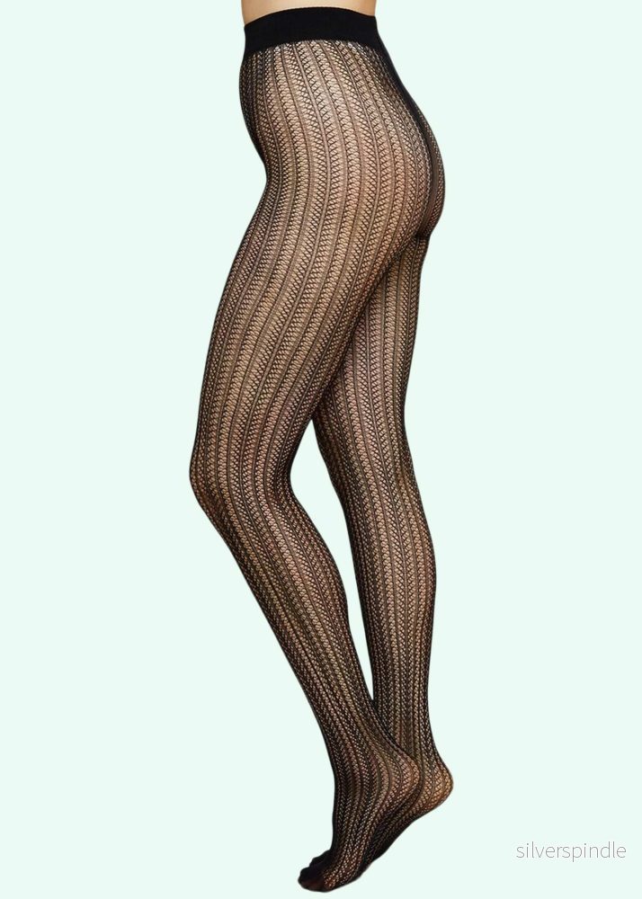 Selma tights nätstrumpor – svart Selma tights nätstrumpor – svart
