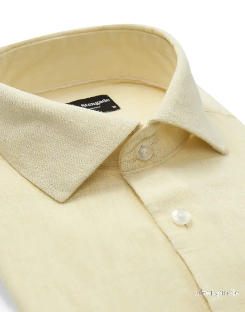 BS Tahaka Casual Modern Fit Skjorta - Yellow - Bild 2