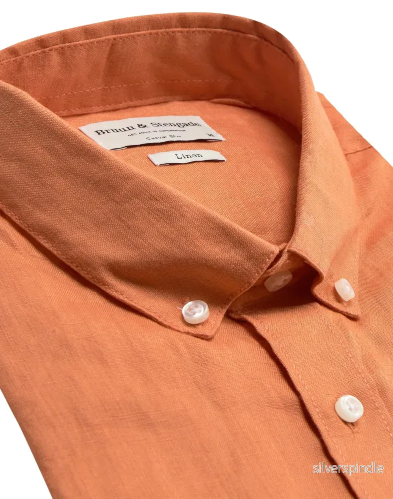 BS Sainz Casual Slim Fit Skjorta - Orange - Bild 2