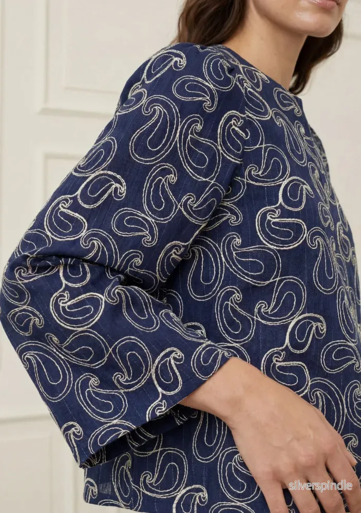 Juna New Blouse - Blue - Bild 3