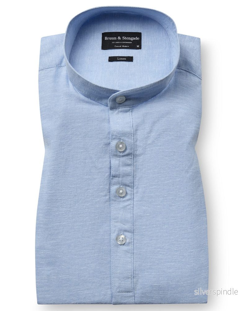 BS Crawford Casual Modern Fit Skjorta - Light Blue