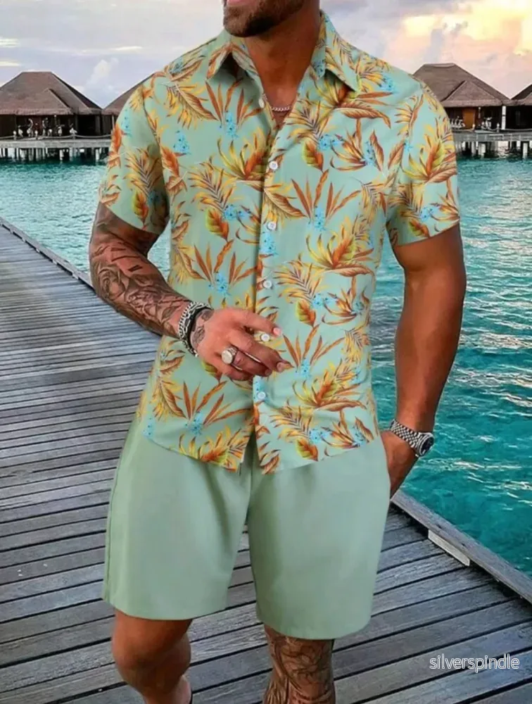 Liam | Lätt Sommarset med Kortärmad T-Shirt och Shorts - Bild 3